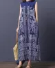 Loose National Style Sleeveless Long Dress