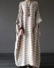 Vintage Loose Striped Dress