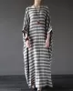 Vintage Loose Striped Dress