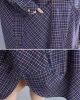 Vintage Plaid Irregularity Shirt Dresses