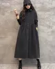 Original Solid Corduroy Lapel Dress