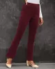 Casual Wrap Solid Color Pants