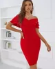 Vacation Wrap Solid Color One-Shoulder Dress