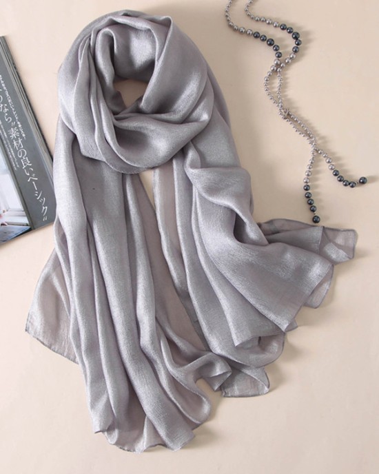 Keep Warm Solid Color Sun protection Wrap Scarf