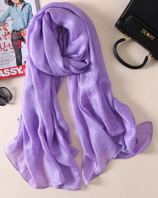 Keep Warm Solid Color Sun protection Wrap Scarf