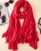 Keep Warm Solid Color Sun protection Wrap Scarf