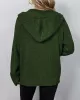 Buttoned Hooded Solid Color Wrap Cardigan