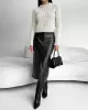 Pockets Solid Color Split-Front Zipper Skinny Wrap Skirts Bottoms Pockets Solid Color Split-Front Zipper Skinny Wrap Skirts Bottoms