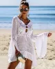 Flared Sleeves Crochet Swimwear Cover-Ups