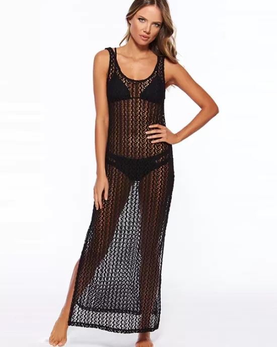 Sexy Sleeveless Hollow Swimwear Cover-Ups