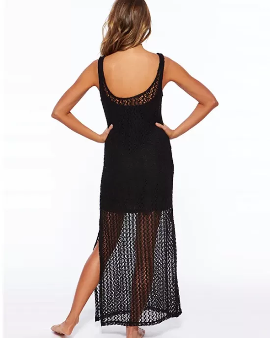 Sexy Sleeveless Hollow Swimwear Cover-Ups