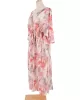 Long Sleeves Floral Printed Chiffon Cardigan Cover-Up Swimwear