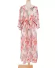 Long Sleeves Floral Printed Chiffon Cardigan Cover-Up Swimwear