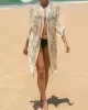 Ragged Embellished See-Through Vacation Cover-Ups