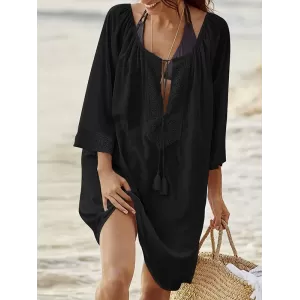 New Style Cotton Large Size Loose Cover-Ups Swimsuit