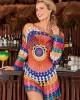 Crochet See-Through Long-Sleeves Cover-Ups