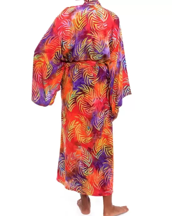 Bohemia Printed Belted Long Sleeves Cover-Up