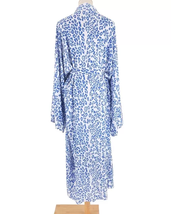 Bohemia Printed Belted Long Sleeves Cover-Up