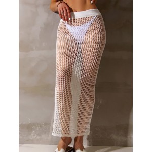 Hollow Ankle-Length Skirt Cover-Ups Swimsuit