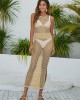 Sheath Round Neck Cover-Ups Dress Swimsuit