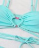 Spaghetti Neck Three Pieces Bikini Set