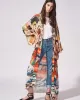 Quick-Drying Kimono Printing Loose Cardigan Cover-Up Swimwear