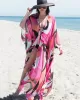 Chiffon Printed Loose Thin Cardigan Vacation Cover-Up Swimwear