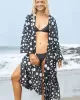 Polka-Dot Print Loose Cardigan Beach Cover-Up Swimwear