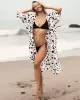 Polka-Dot Print Loose Cardigan Beach Cover-Up Swimwear