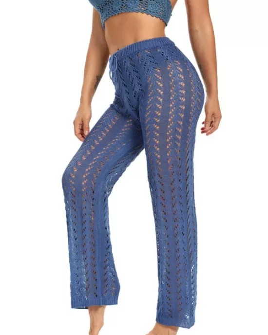 Sexy Crochetgo Hollow Beach Trousers Cover-Ups