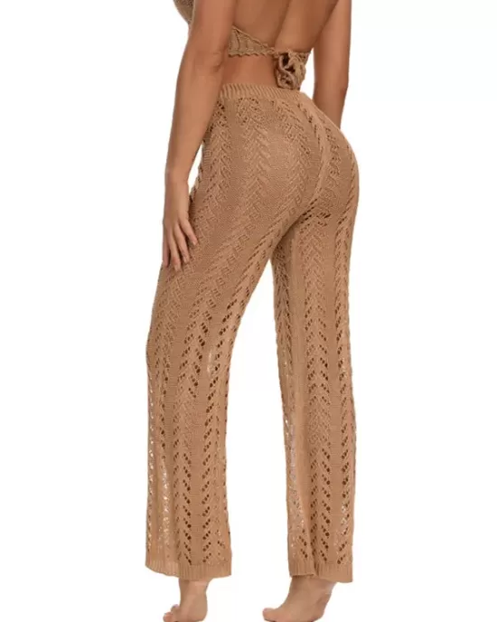 Sexy Crochetgo Hollow Beach Trousers Cover-Ups