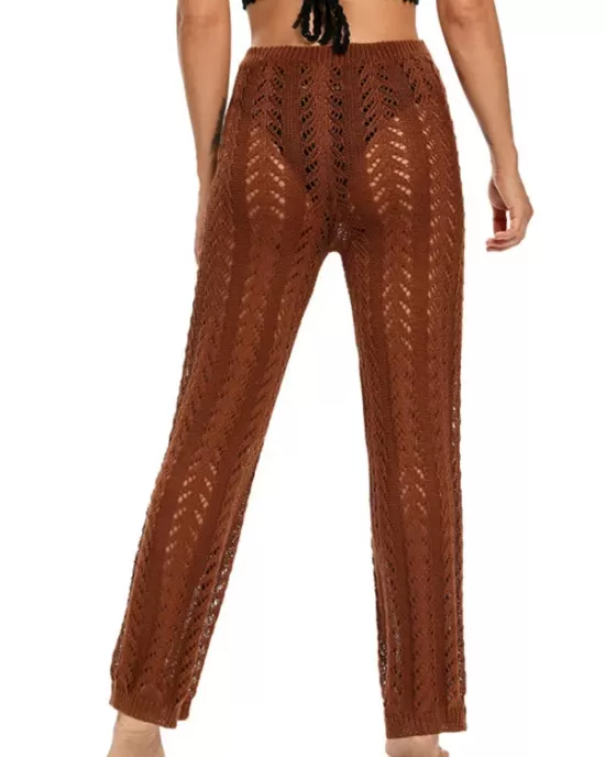 Sexy Crochetgo Hollow Beach Trousers Cover-Ups