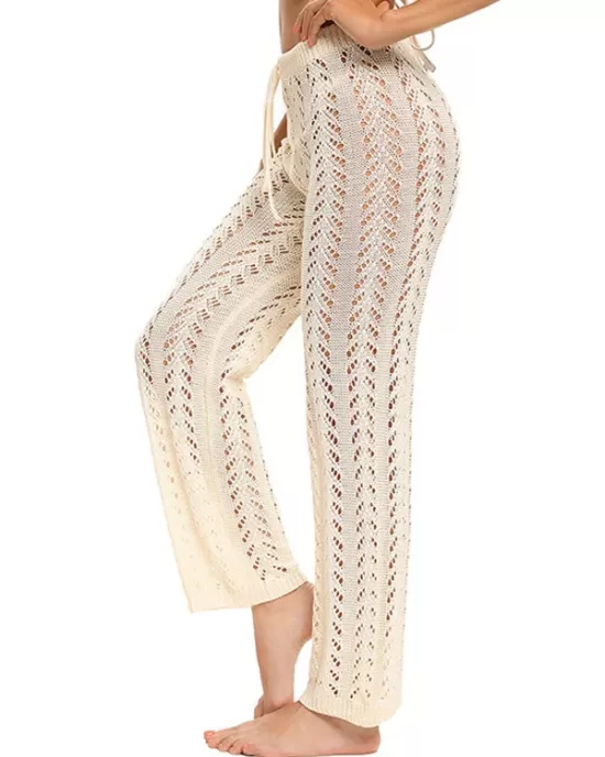 Sexy Crochetgo Hollow Beach Trousers Cover-Ups