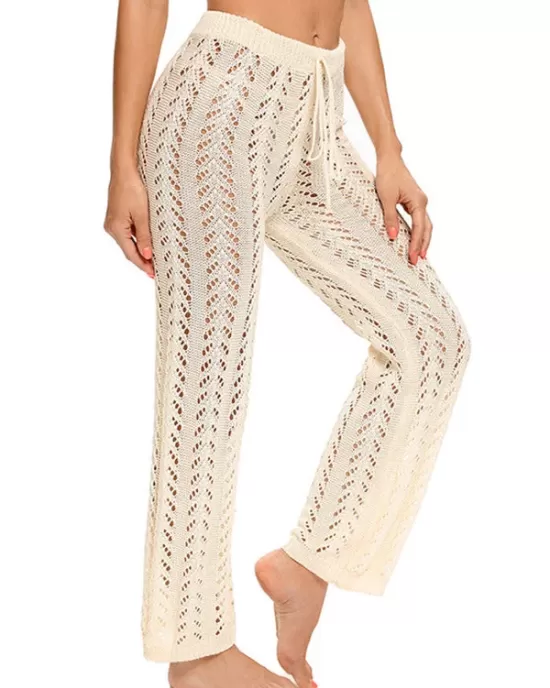 Sexy Crochetgo Hollow Beach Trousers Cover-Ups