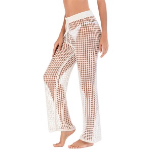 Sexy See-Through Crochetgo Hollow Beach Trousers Cover-Ups