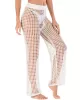 Sexy See-Through Crochetgo Hollow Beach Trousers Cover-Ups