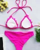 Ribbed Triangle Top With Panty Bikini Set Ribbed Triangle Top With Panty Bikini Set