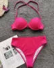 Shell Type Solid Color Split Bikini Swimsuit Shell Type Solid Color Split Bikini Swimsuit