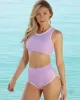 Round Neck Two Pieces Bikini Set Round Neck Two Pieces Bikini Set