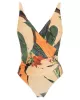 Floral V-Neck Floral One Piece Swimsuit Floral V-Neck Floral One Piece Swimsuit