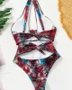 Snake-Print Bandeau One-Piece Swimwear Snake-Print Bandeau One-Piece Swimwear