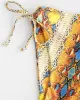 Sleeveless Printing Hollow Bandage Monokini Swimwear Sleeveless Printing Hollow Bandage Monokini Swimwear