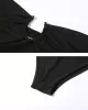 Padded Belly-Hollow Solid Color Tube One-Piece Swimwear Padded Belly-Hollow Solid Color Tube One-Piece Swimwear