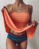 Conservative Falbala Bandeau +Colorful Bikini Pants Conservative Falbala Bandeau +Colorful Bikini Pants