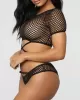 Sexy Net Yarn Hollow Hollow Short Sleeve Split Tankini Swimsuit Sexy Net Yarn Hollow Hollow Short Sleeve Split Tankini Swimsuit