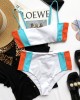 Spaghetti-Neck Contrast Color Bandeau Bikinis Swimwear Spaghetti-Neck Contrast Color Bandeau Bikinis Swimwear