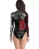 Halloween Harley Quinn Skeleton Printed Long-Sleeves Wetsuit Halloween Harley Quinn Skeleton Printed Long-Sleeves Wetsuit