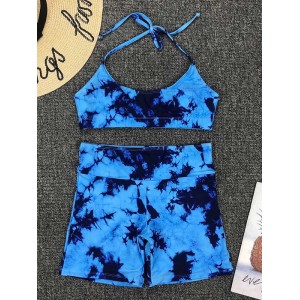 Tie-Dyed Gradient 5 Point Pants Split Wetsuit