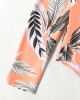 Long Sleeve Floral Print Backless Wetsuit Swimwear Long Sleeve Floral Print Backless Wetsuit Swimwear