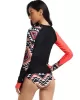 Women's 2 Pieces Long Sleeve Surf Suit Sunscreen Swimsuit